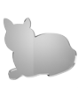 Acrylglasplatte in Katze-Form konturgefräst <br>einseitig 4/0-farbig bedruckt