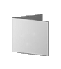 Einladungskarte Quadrat 105 x 105 mm 4-seiter 4/4 farbig mit beidseitig partieller UV-Lackierung
