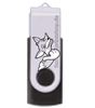 USB-Stick 16 GB mit Aluminiumbügel mit einseitiger Lasergravur