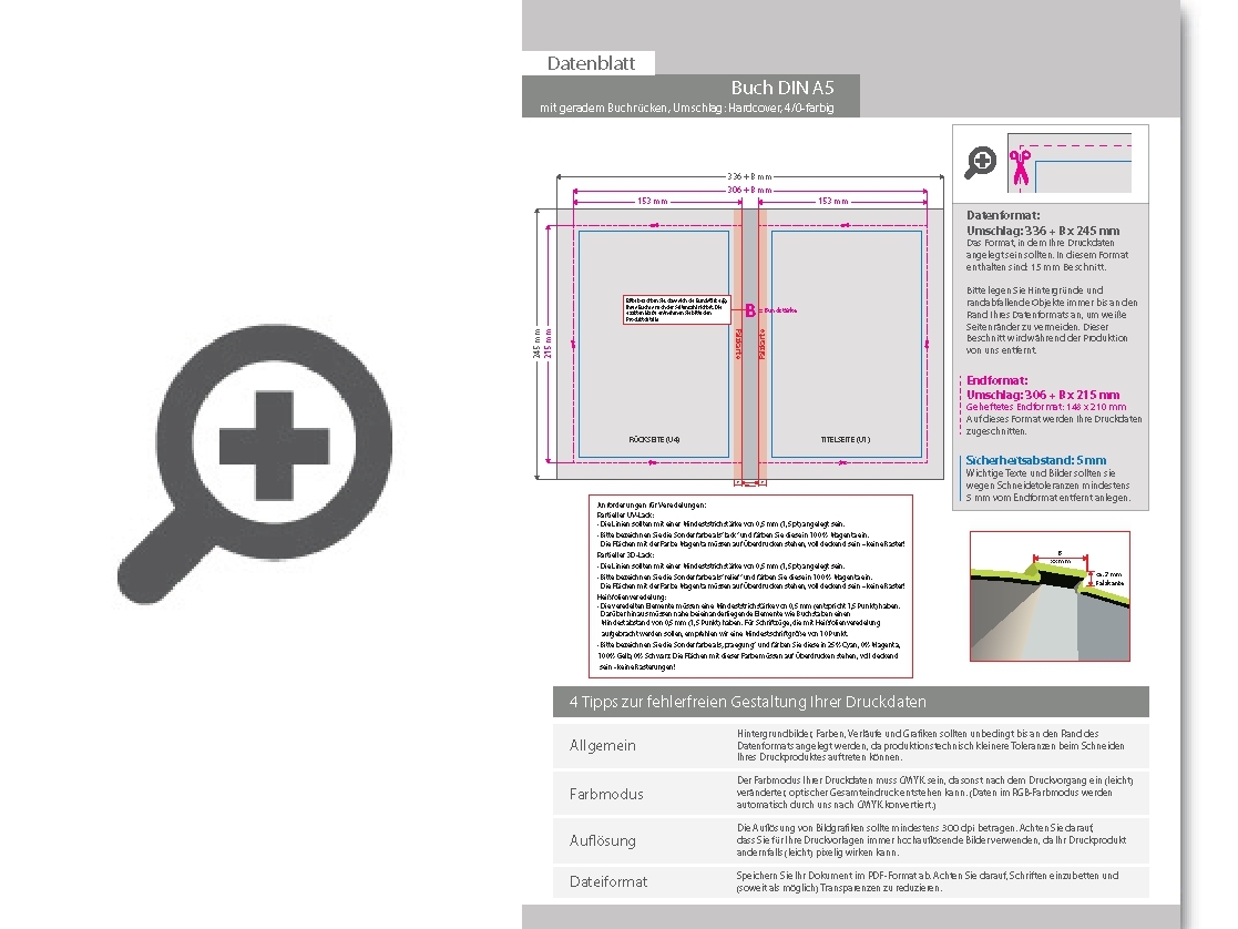 Product Bild buch_hardcover_mit_geradem_r__cken__din_a5_hoch__umschlag_4_0-farbig_cmyk__inhalt_400_seiten_1_1-farbig_schwarz