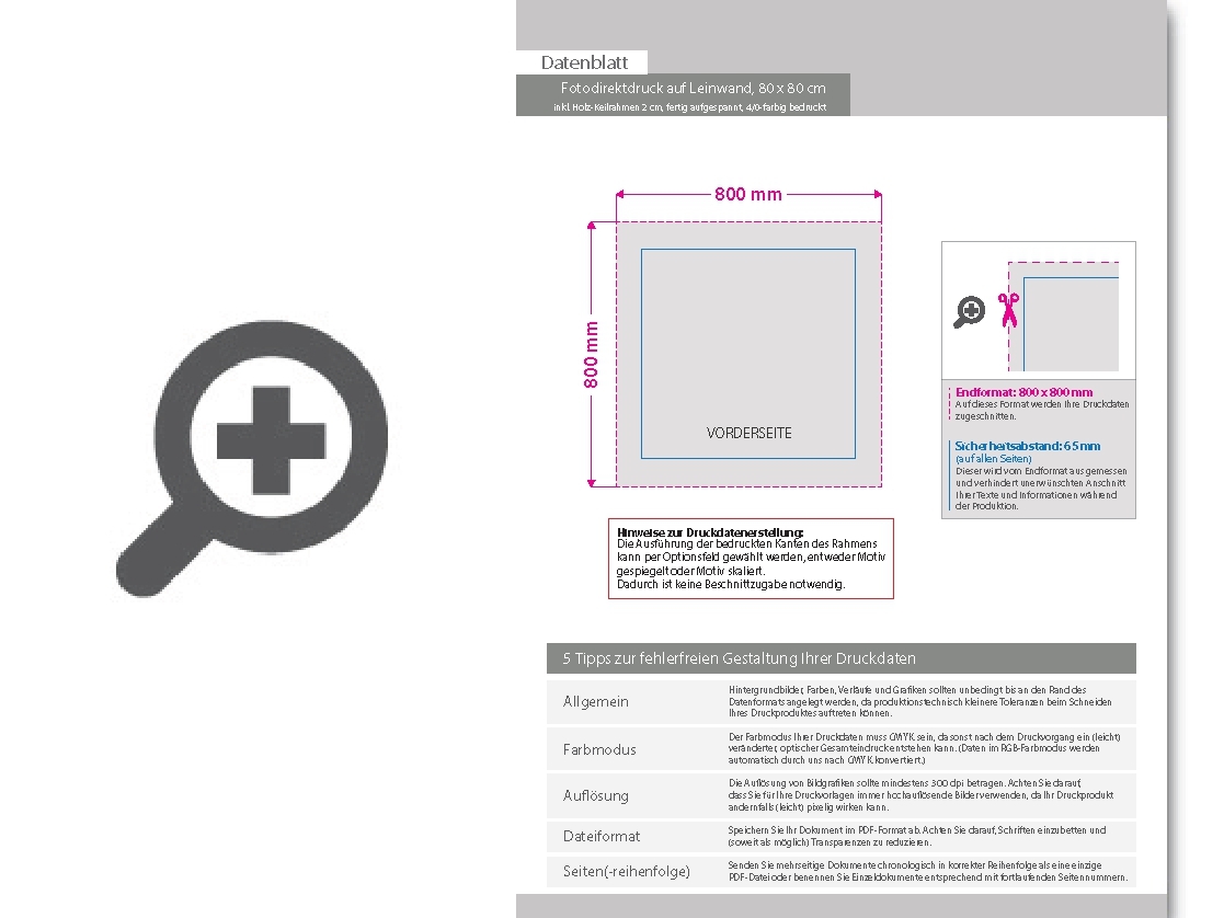 Product Bild fotodirektdruck_auf_leinwand_80_x_80_cm_inkl__holz-keilrahmen_2_cm__fertig_aufgespannt__4_0-farbig_bedruckt