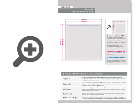 Product Bild hochwertige_pvc-plane_200_x_200_cm__4_0-farbig_bedruckt____sen_im_abstand_von_50_cm_oben_und_unten
